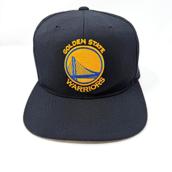 Mitchell & Ness Other - Mitchell & Ness Golden State Warriors Fitted Hat Black Wool NBA Cap 7 1/4
